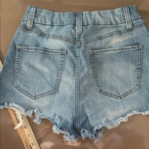 REWASH Distressed Women Jean Shorts 5/27 - Picture 6 of 7